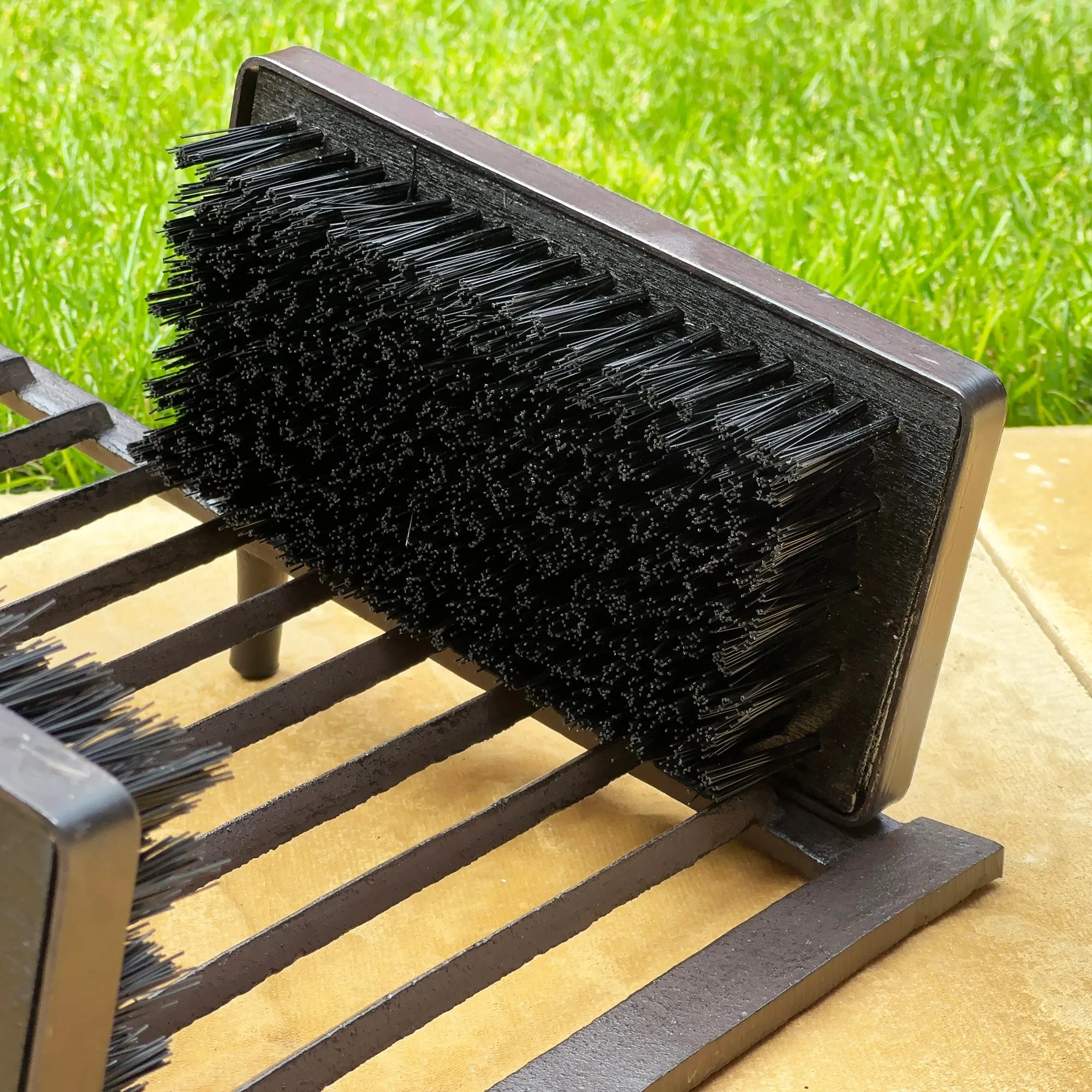 Iron Boot Scraper With Brush