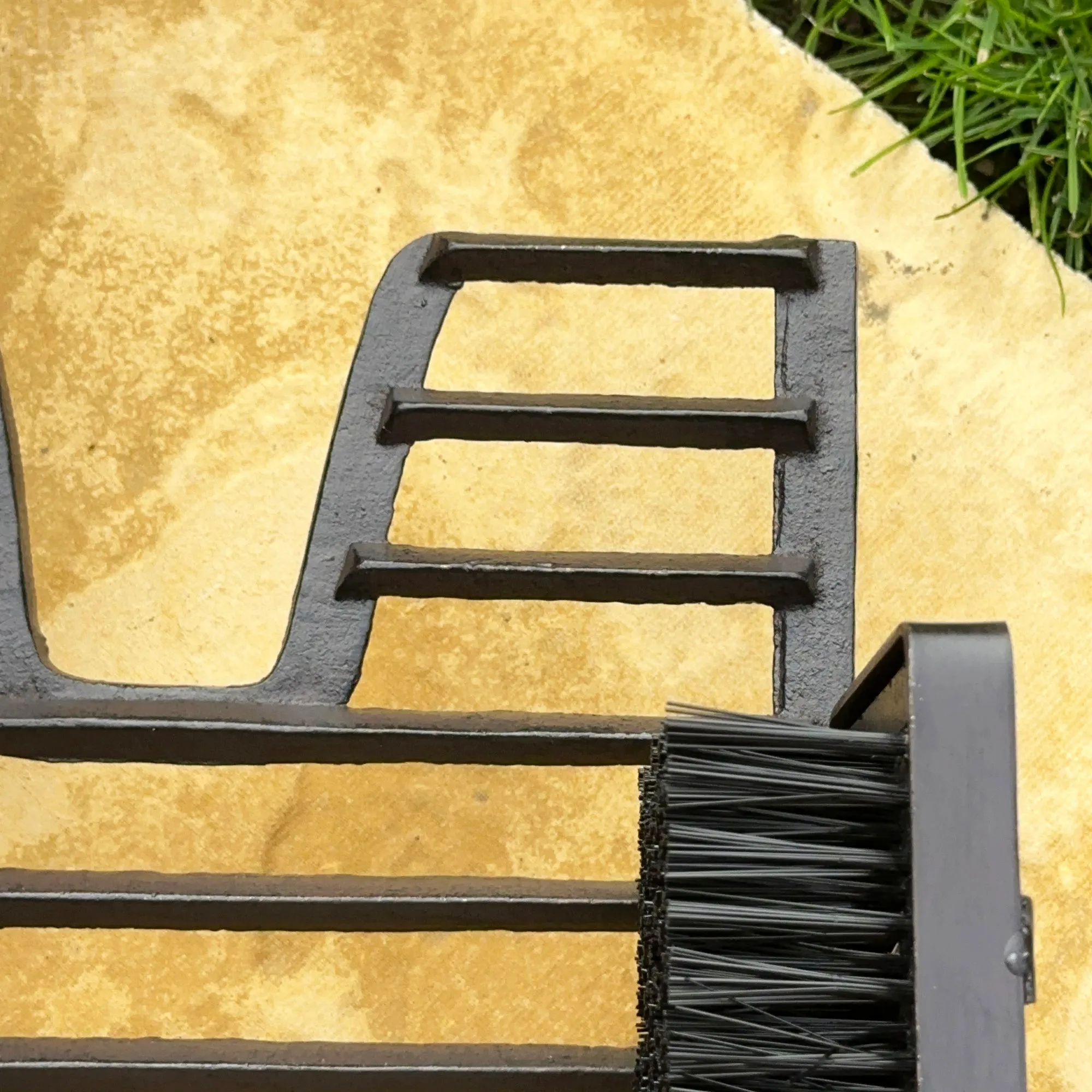 Iron Boot Scraper With Brush