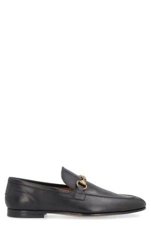 JORDAAN LEATHER LOAFERS WITH HORSEBIT
