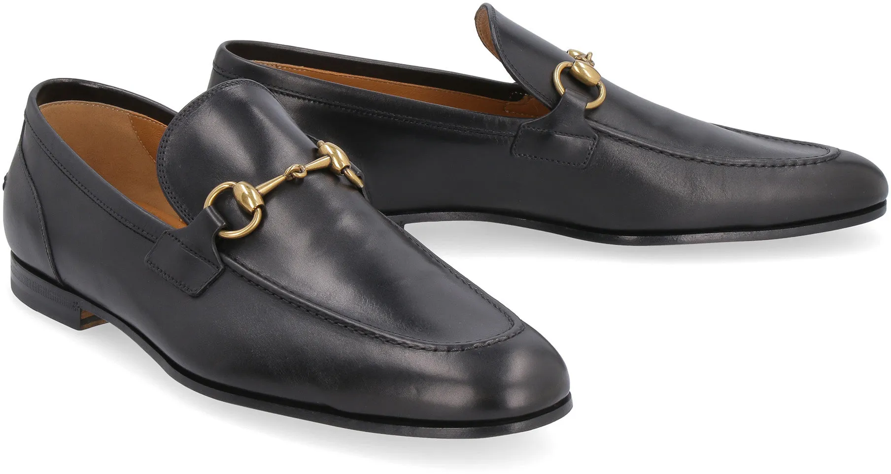 JORDAAN LEATHER LOAFERS WITH HORSEBIT