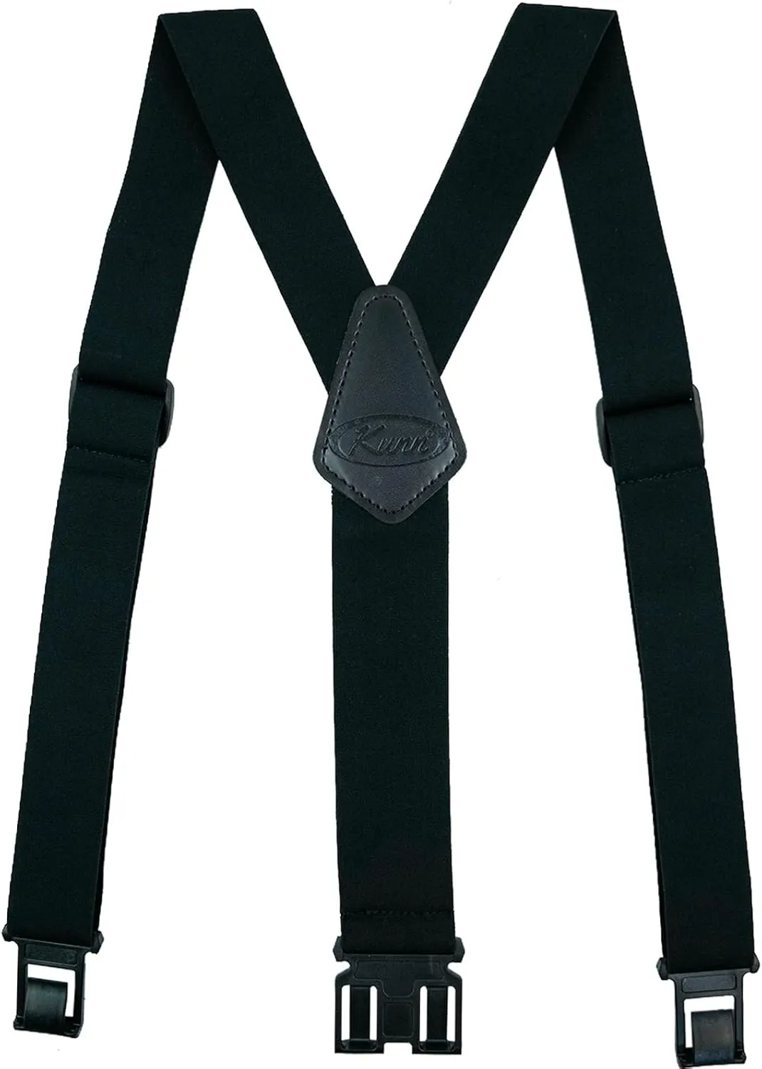 KUNN Men's 1.5 inch Adjustable Y Back Suspender,Elastic Hook End Suspenders