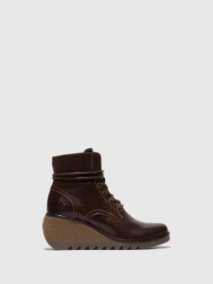 Lace-up Ankle Boots NERO257FLY RUG DK BROWN