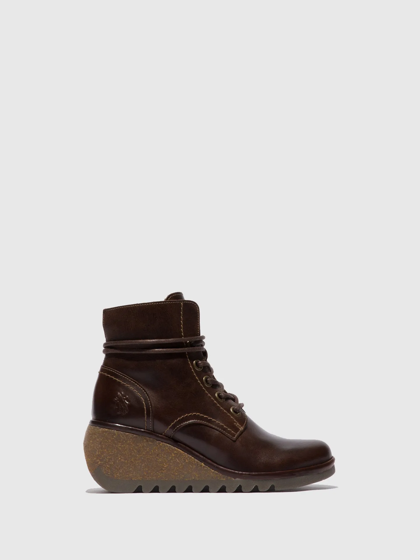 Lace-up Ankle Boots NERO257FLY RUG DK BROWN