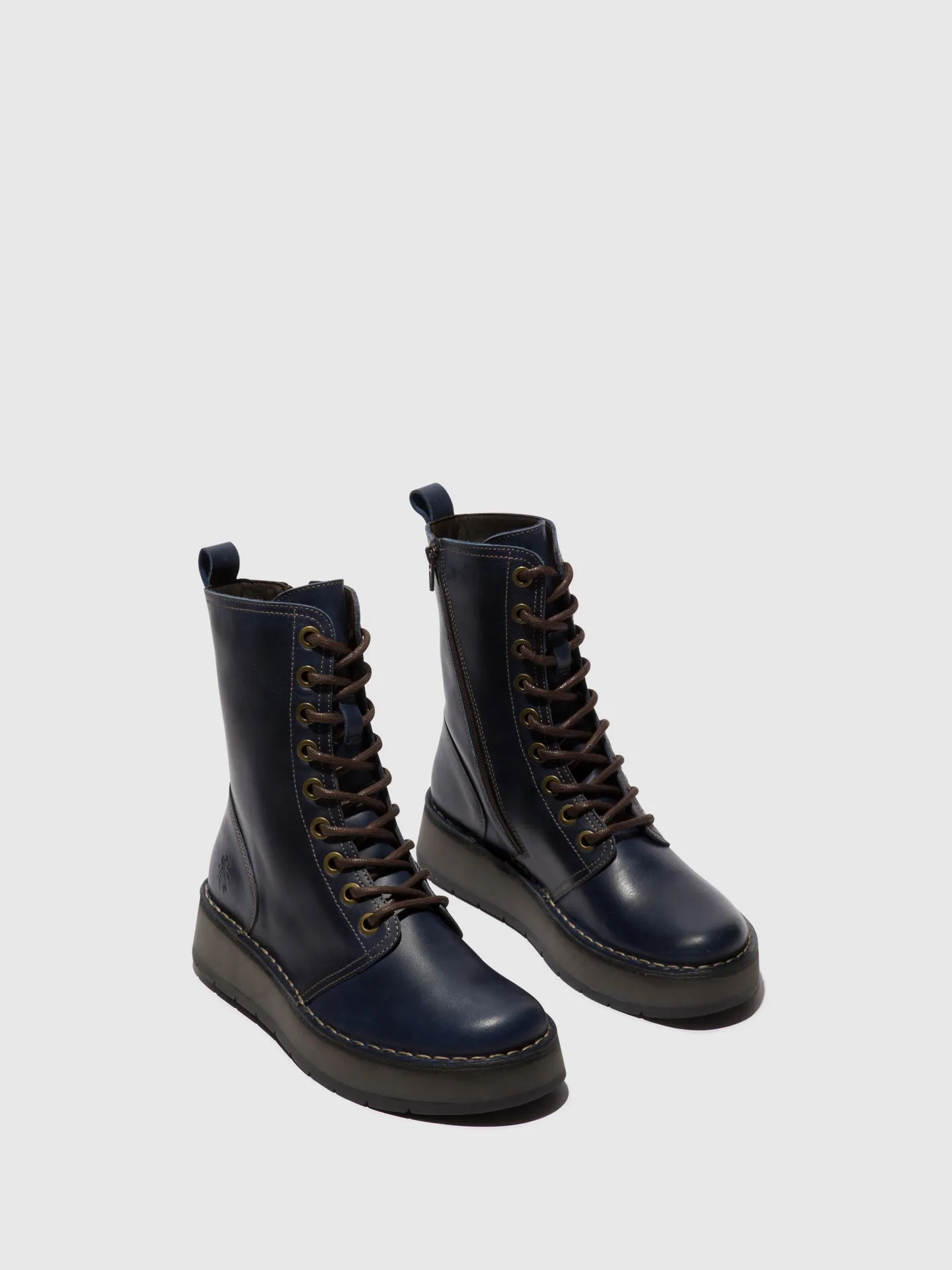 Lace-up Ankle Boots RAMI043FLY BLUE