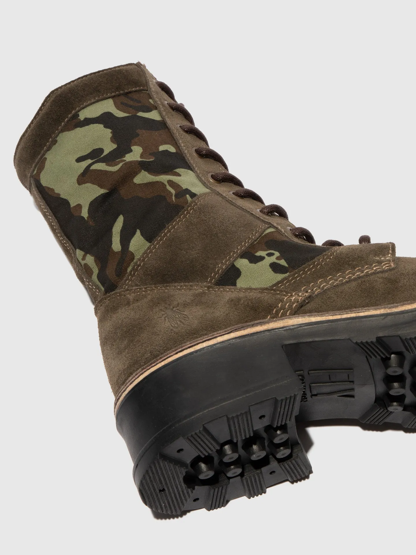Lace-up Ankle Boots TORO036FLY SUEDE SLUDGE