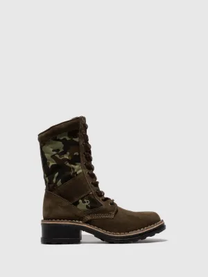 Lace-up Ankle Boots TORO036FLY SUEDE SLUDGE