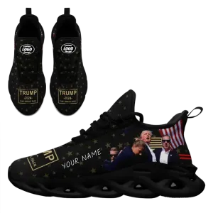 Luxury Gifts,Personalized Trump Sneakers, Custom MAGA Shoes,  Comfortable Walking Shoes, Support for Trump's Gift