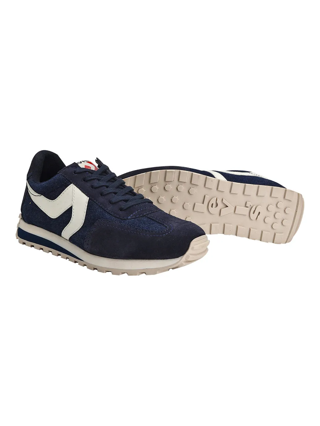 Men's Blue Colorblock Sneakers
