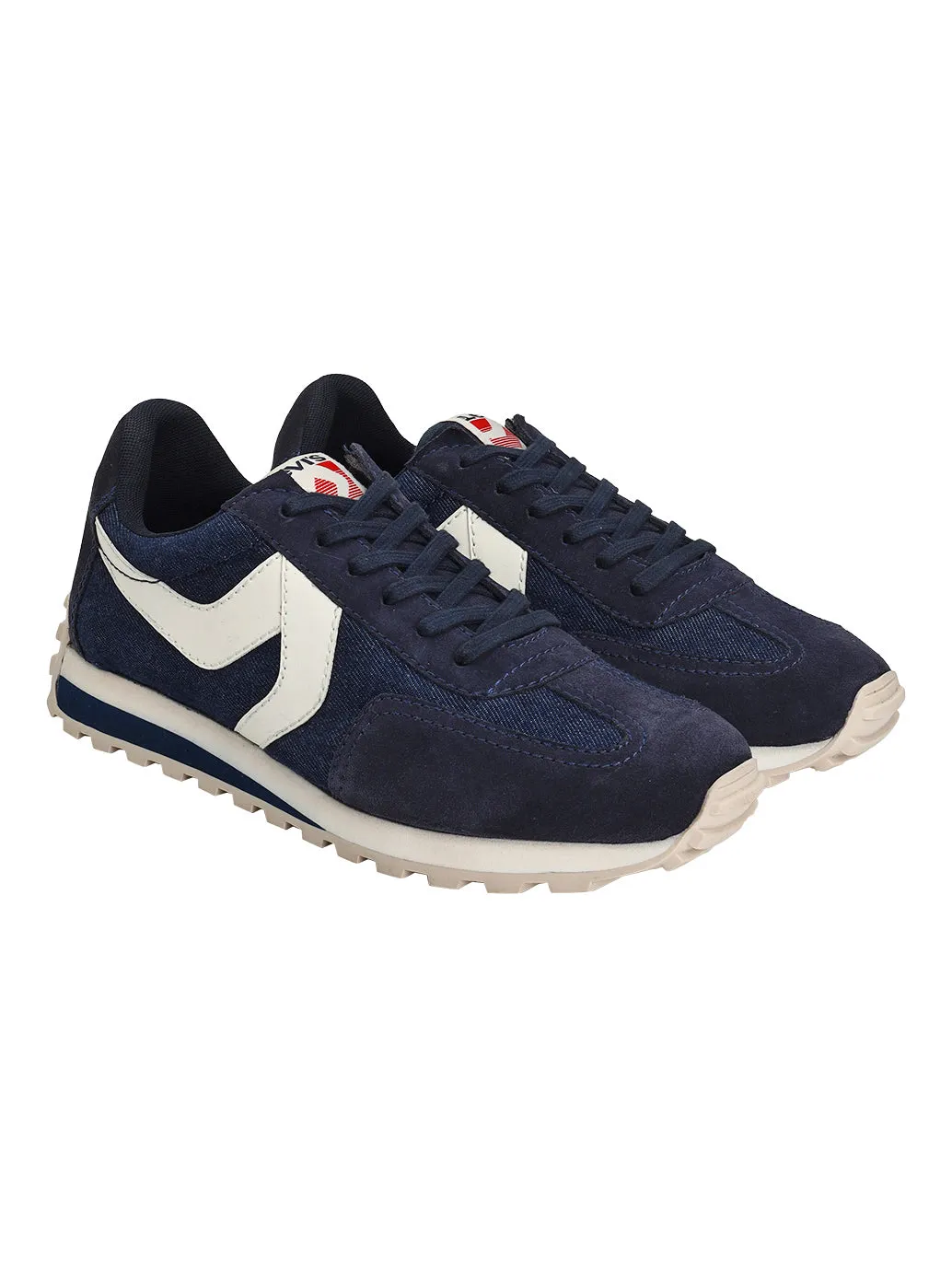 Men's Blue Colorblock Sneakers