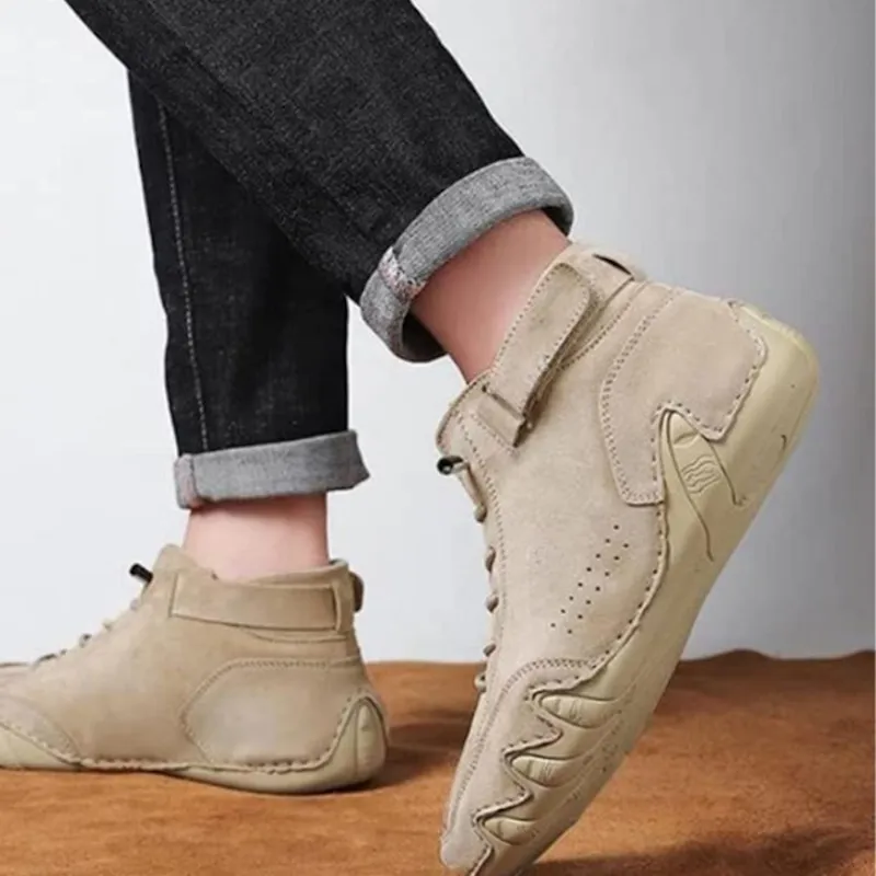 Men's Casual High Top Winter Leather Shoes