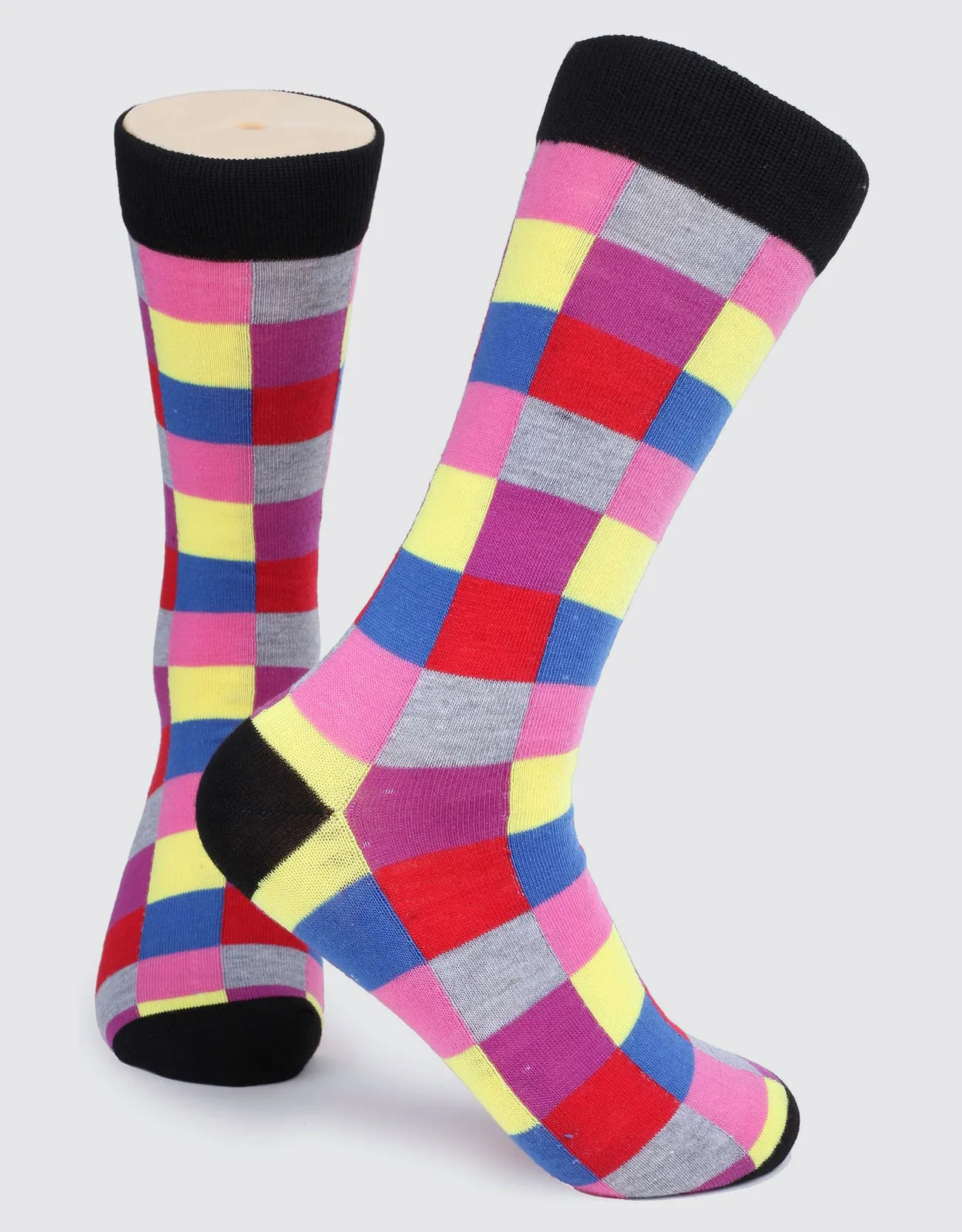 Men's Funky Colorful Dress Socks 6 Pack