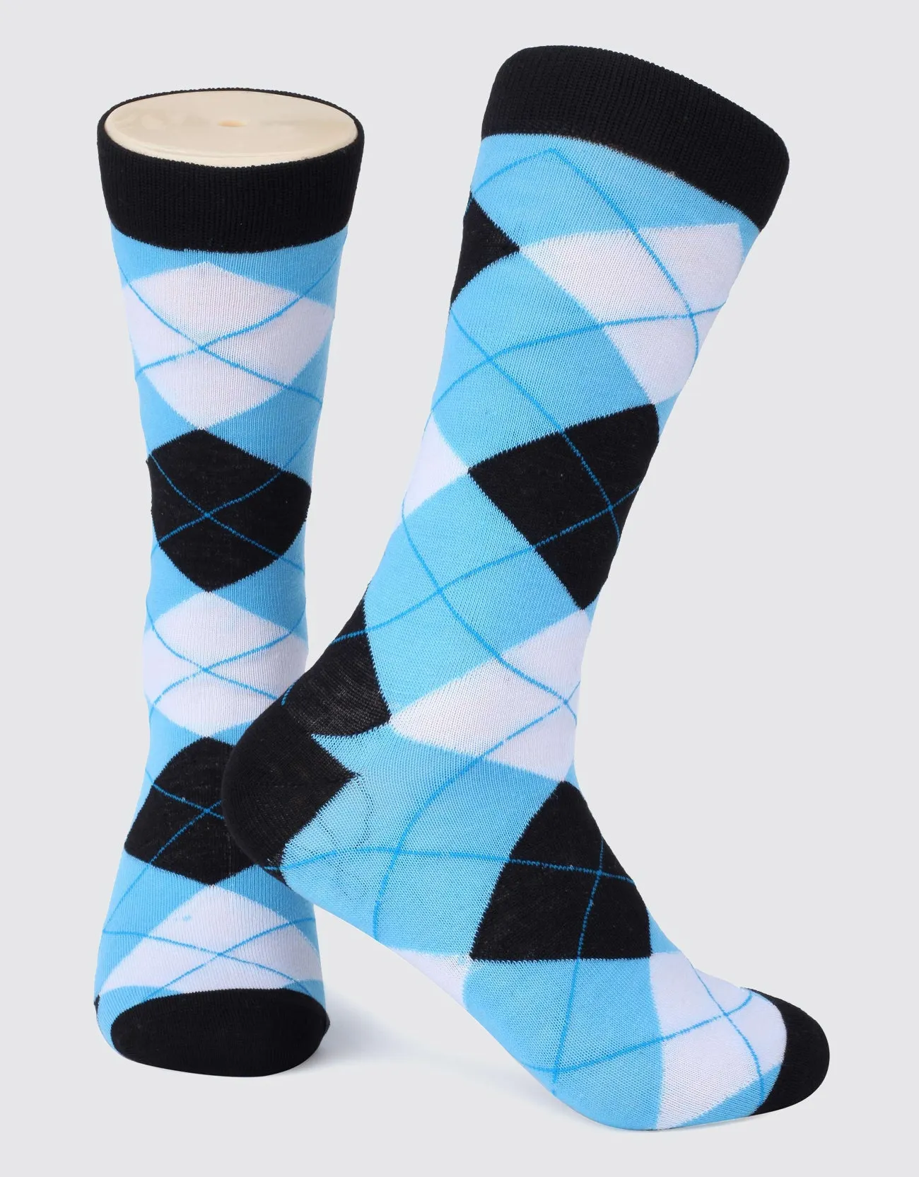 Men's Funky Colorful Dress Socks 6 Pack