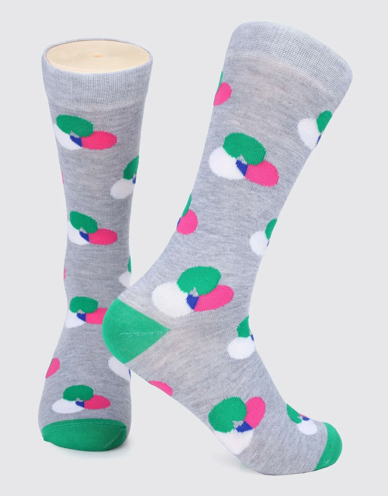Men's Funky Colorful Dress Socks 6 Pack