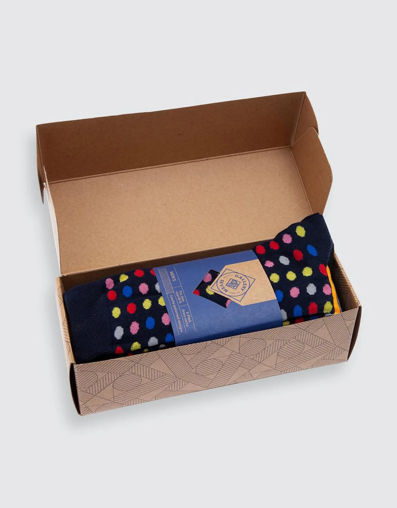 Men's Funky Colorful Dress Socks 6 Pack