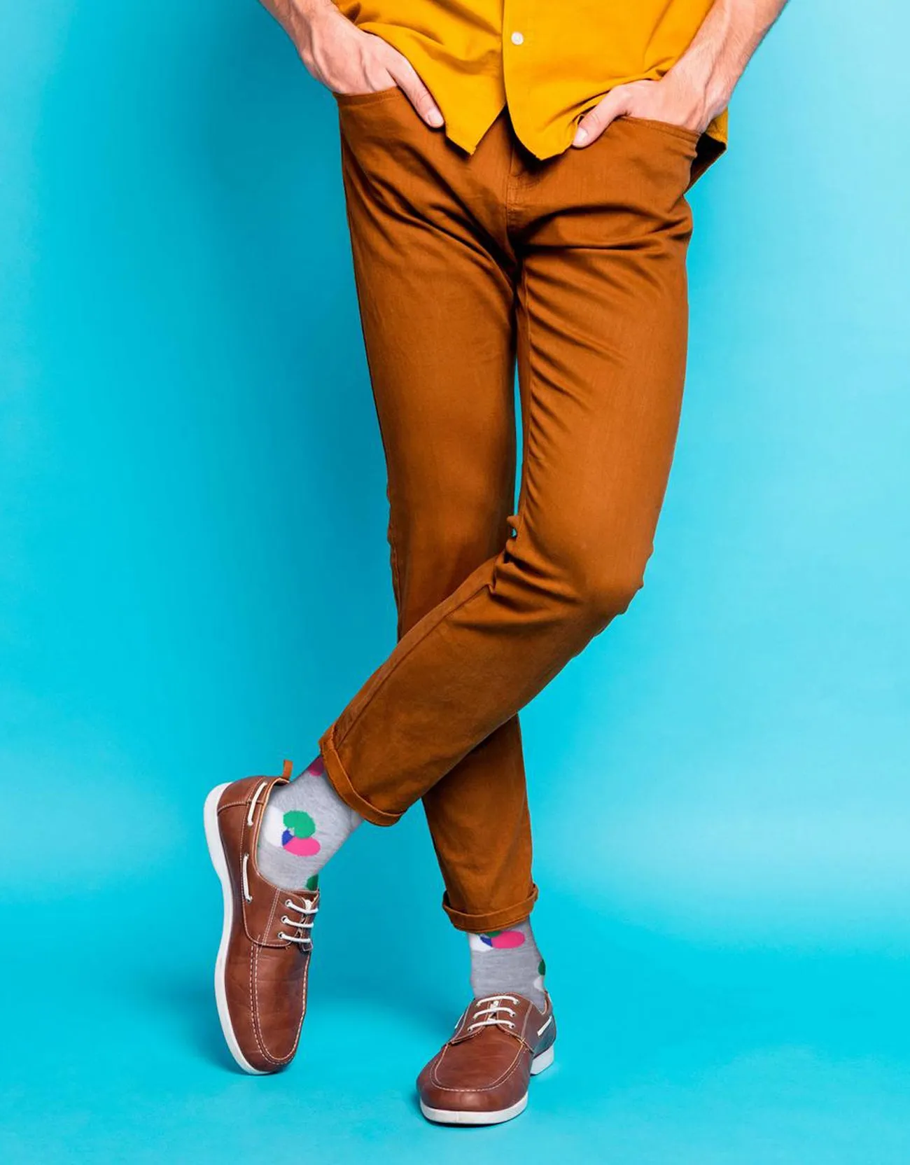 Men's Funky Colorful Dress Socks 6 Pack