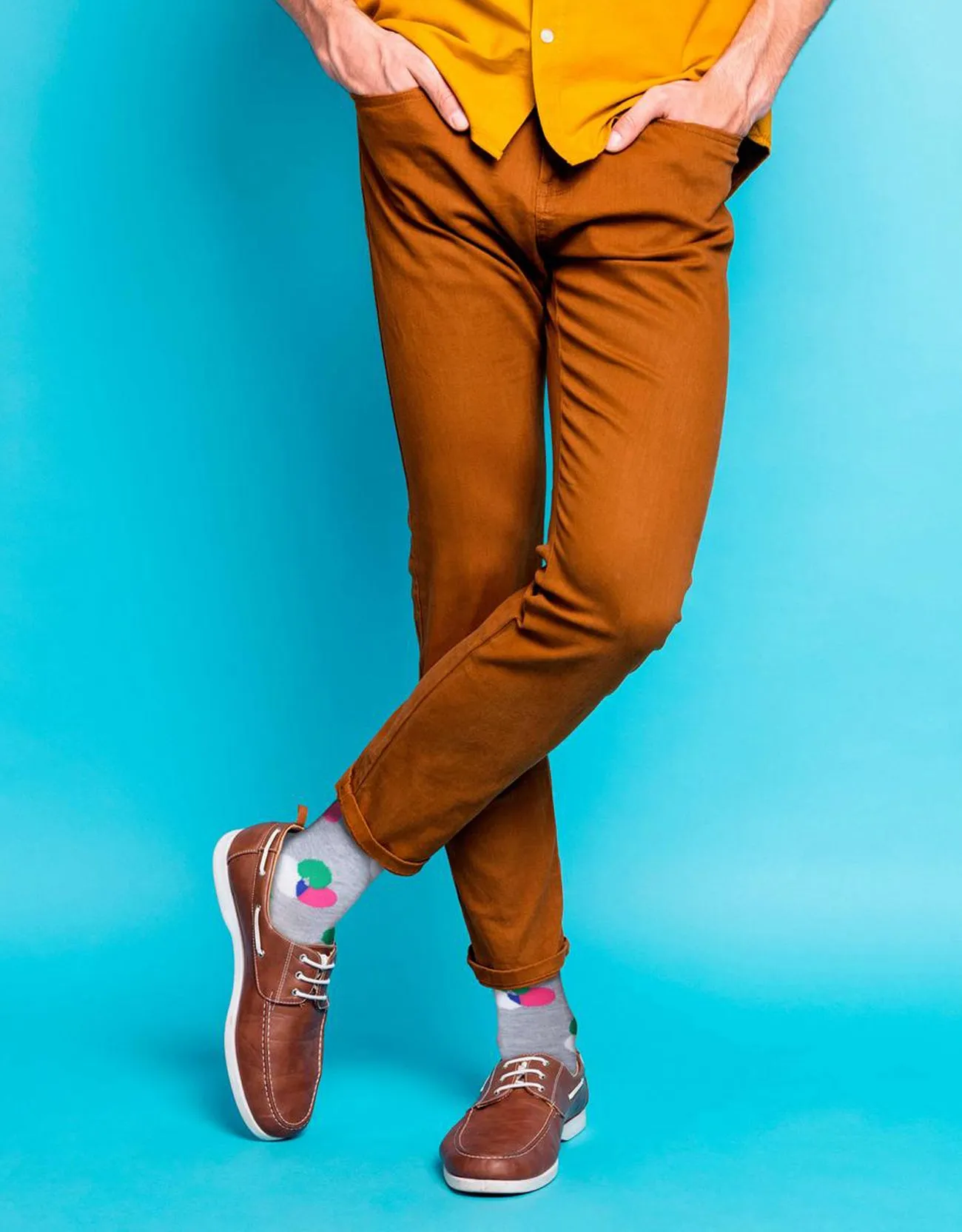 Men's Funky Colorful Dress Socks 6 Pack