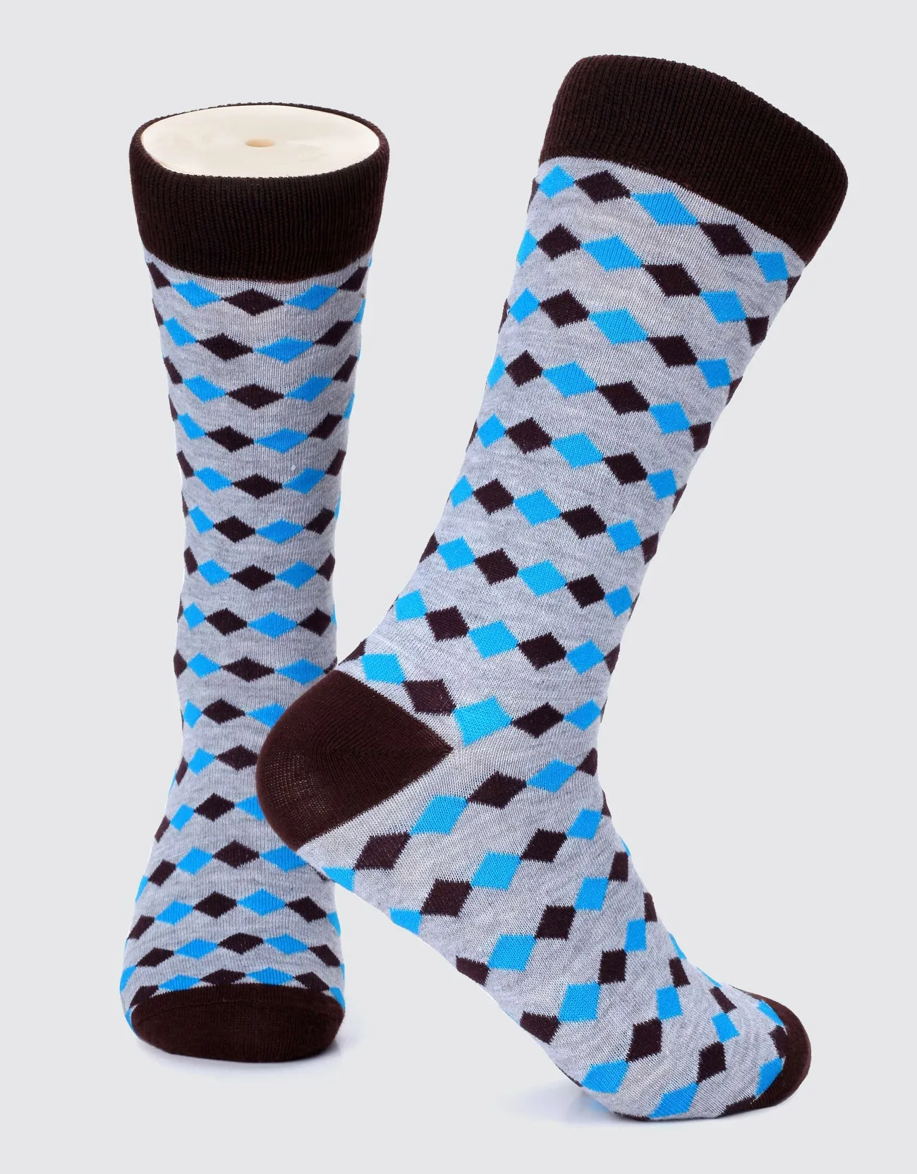 Men's Funky Colorful Dress Socks 6 Pack