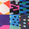 Men's Funky Colorful Dress Socks 6 Pack