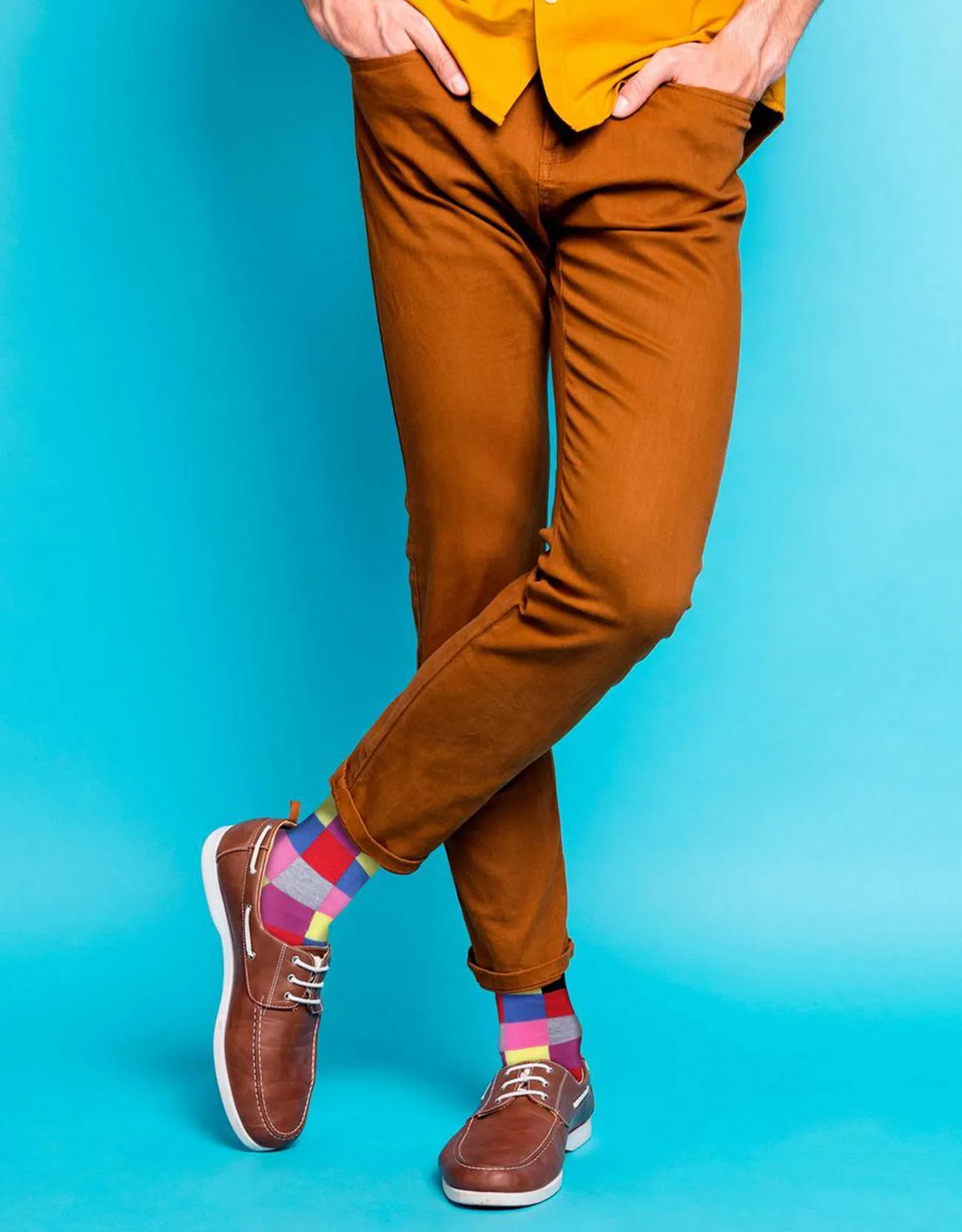 Men's Funky Colorful Dress Socks 6 Pack