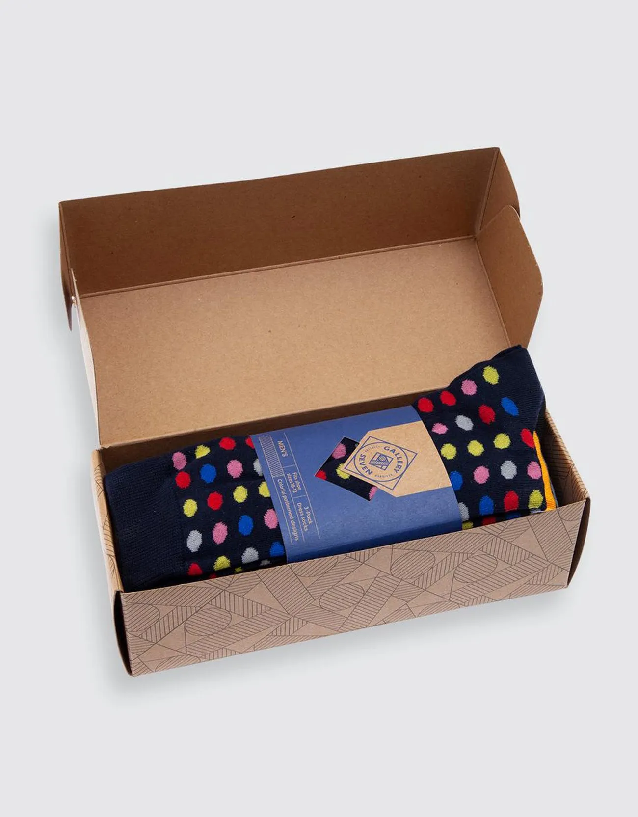 Men's Funky Colorful Dress Socks 6 Pack
