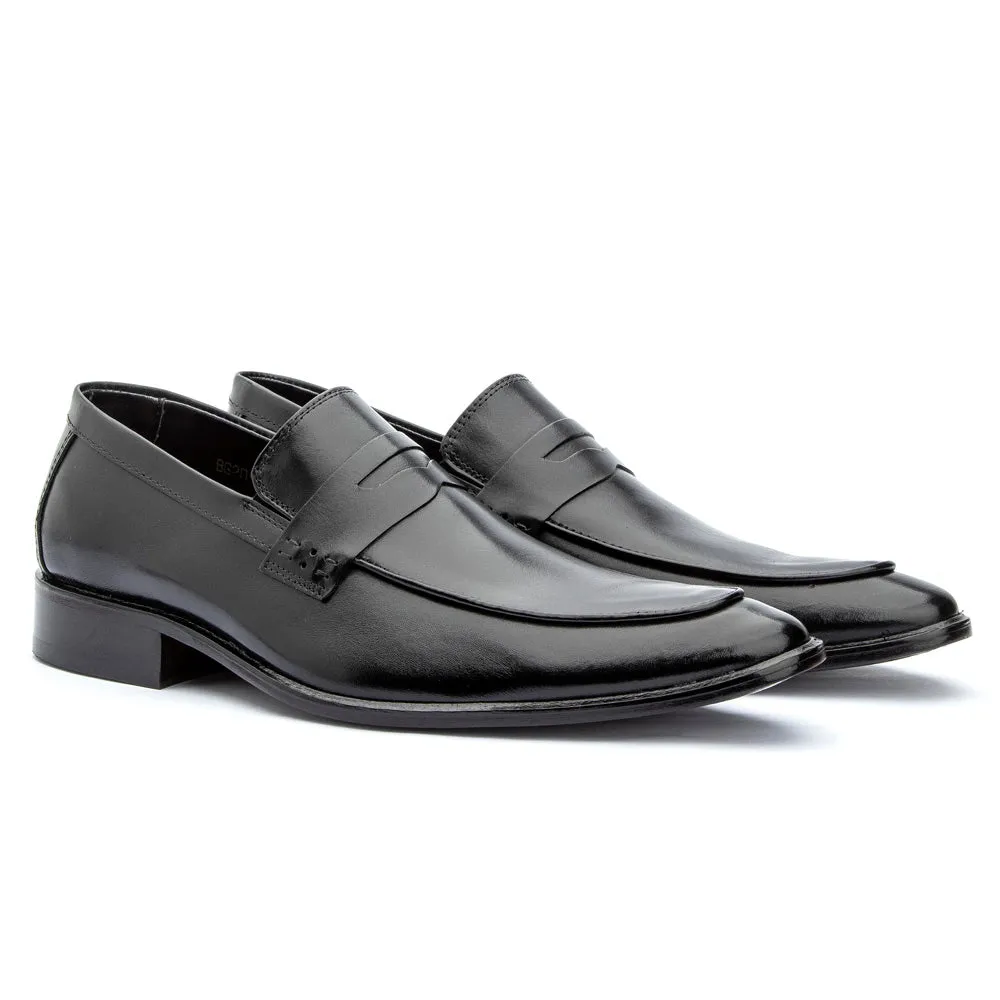 Mens Loafers Shoes Penny Leather Classic Leather Sole