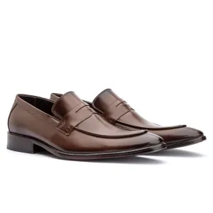 Mens Loafers Shoes Penny Leather Classic Leather Sole