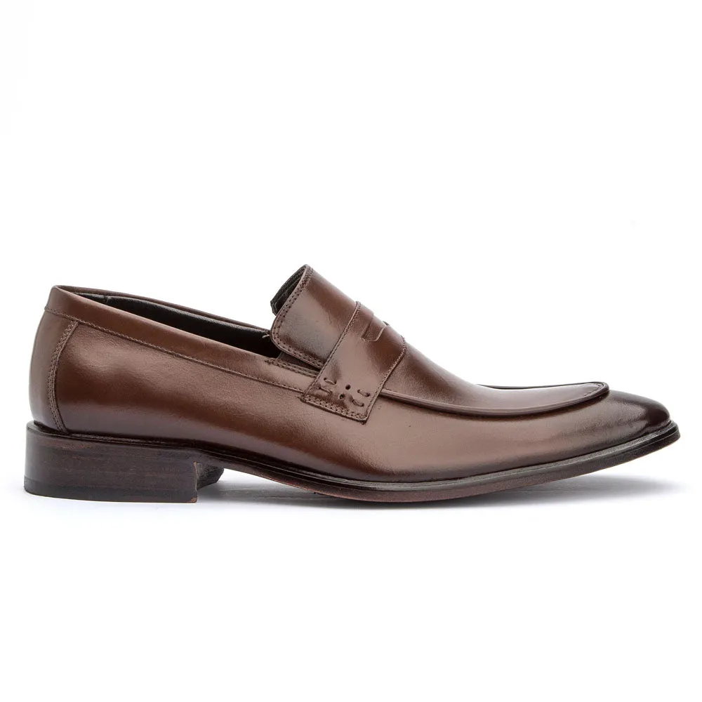 Mens Loafers Shoes Penny Leather Classic Leather Sole