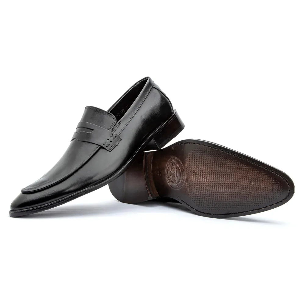 Mens Loafers Shoes Penny Leather Classic Leather Sole