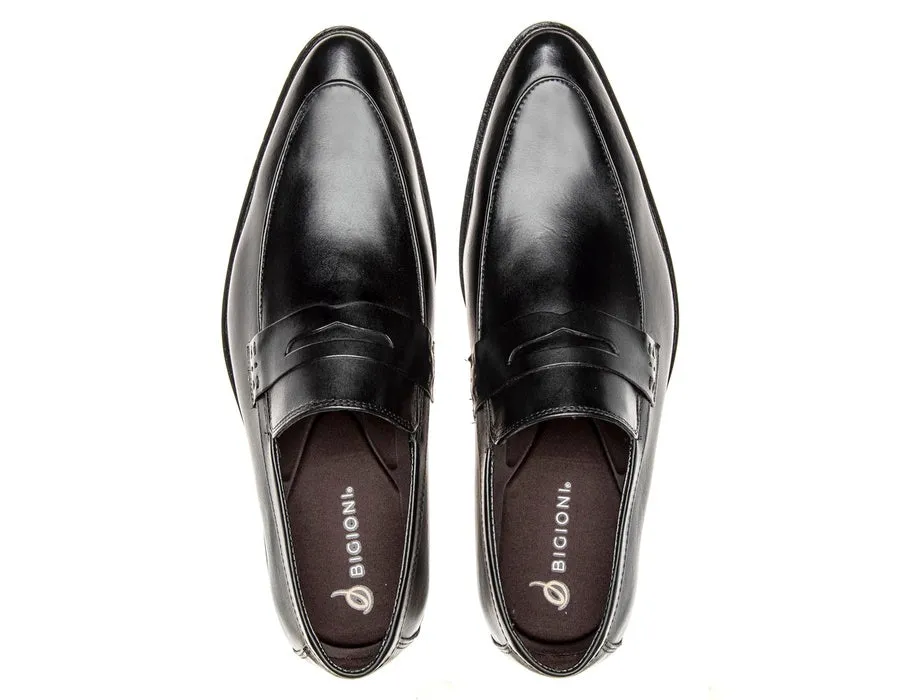 Mens Loafers Shoes Penny Leather Classic Leather Sole
