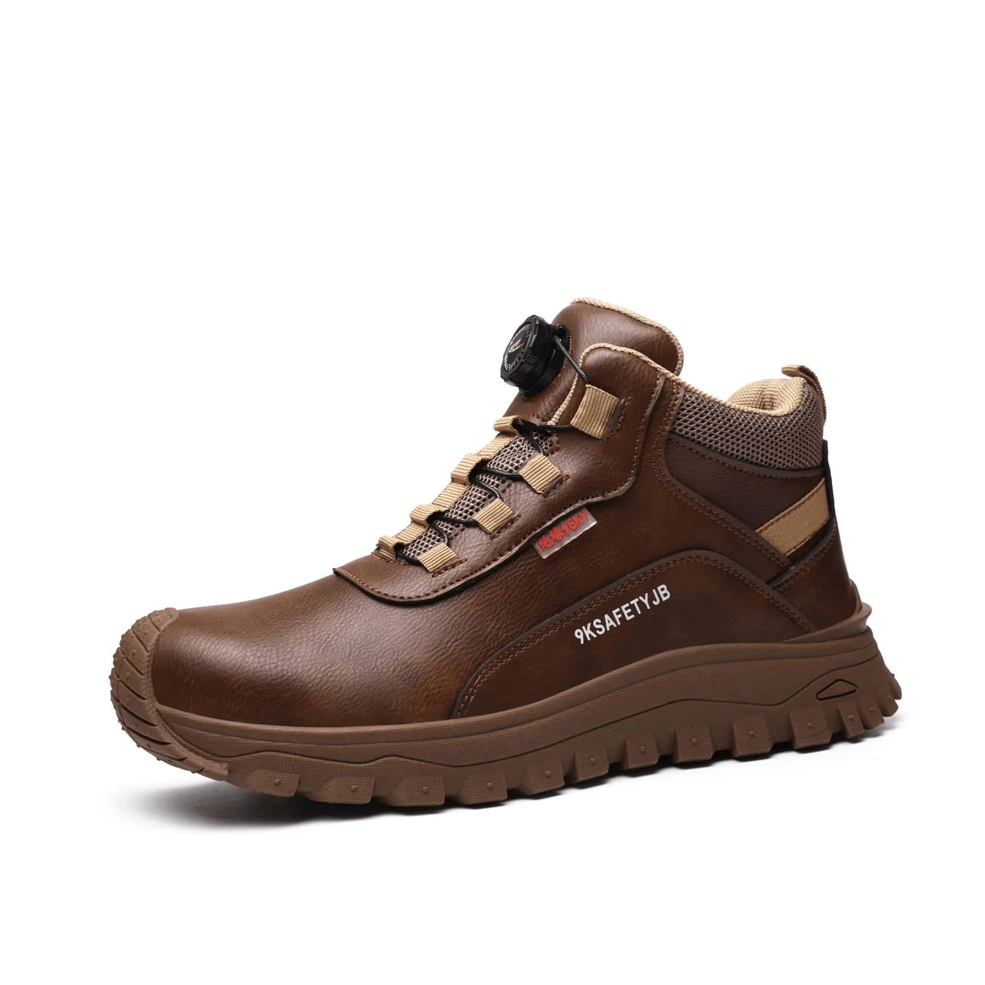 Men's Steel Toe Leather Work Boots - 6KV EH Safety | B324