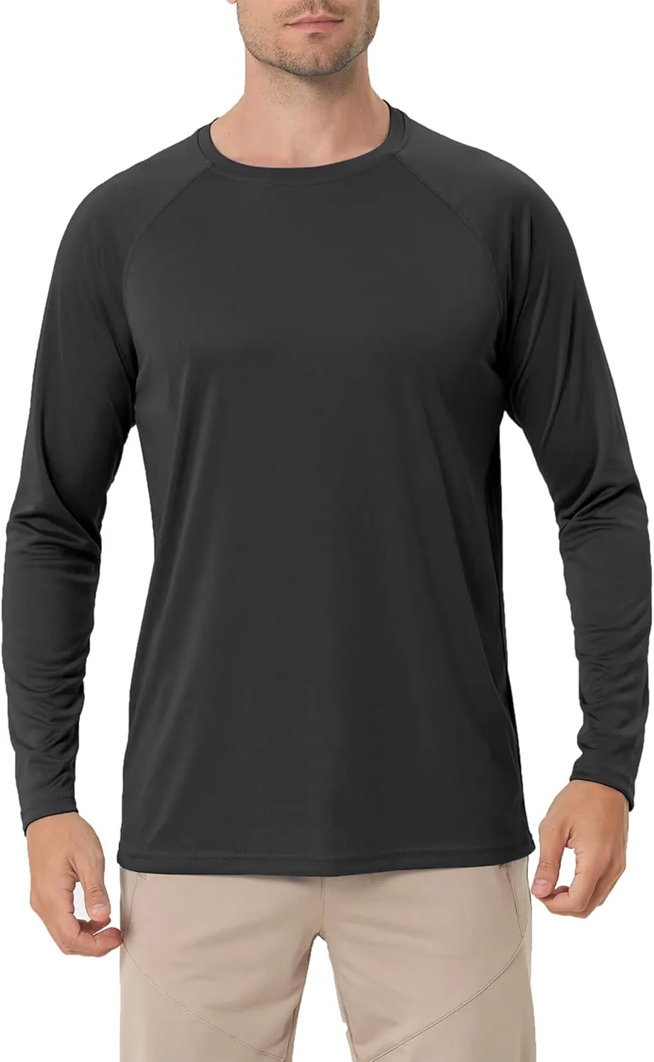 Men's Sun Protection Hoodie Rash Guard Shirts Long Sleeve UPF 50  Swim Fishing Shirt with Hood Lightweight UV SPF
