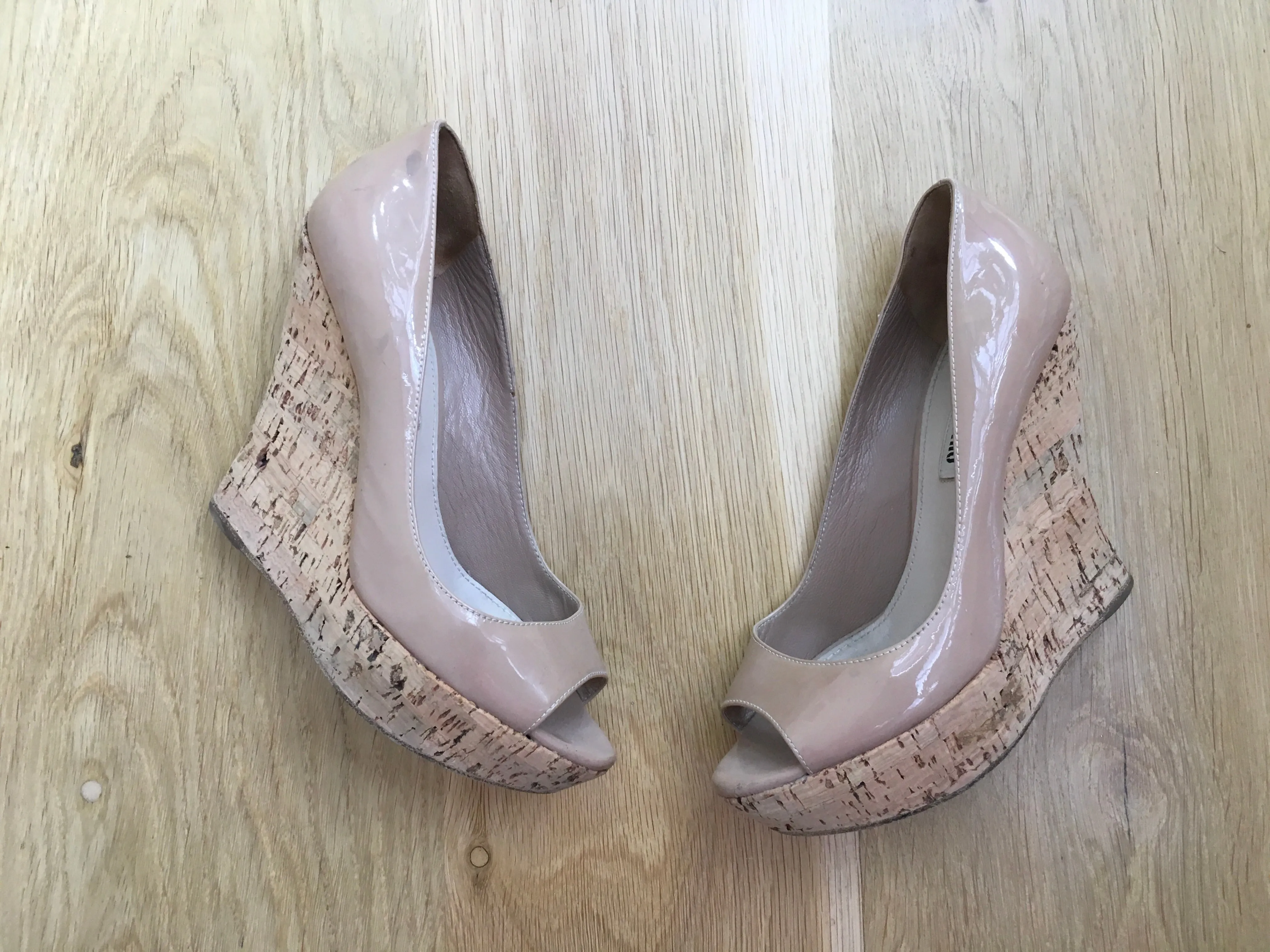 Miu Miu Platform Wedge Pumps Heels Shoes 36.5 UK 3.5 US 6.5 ladies