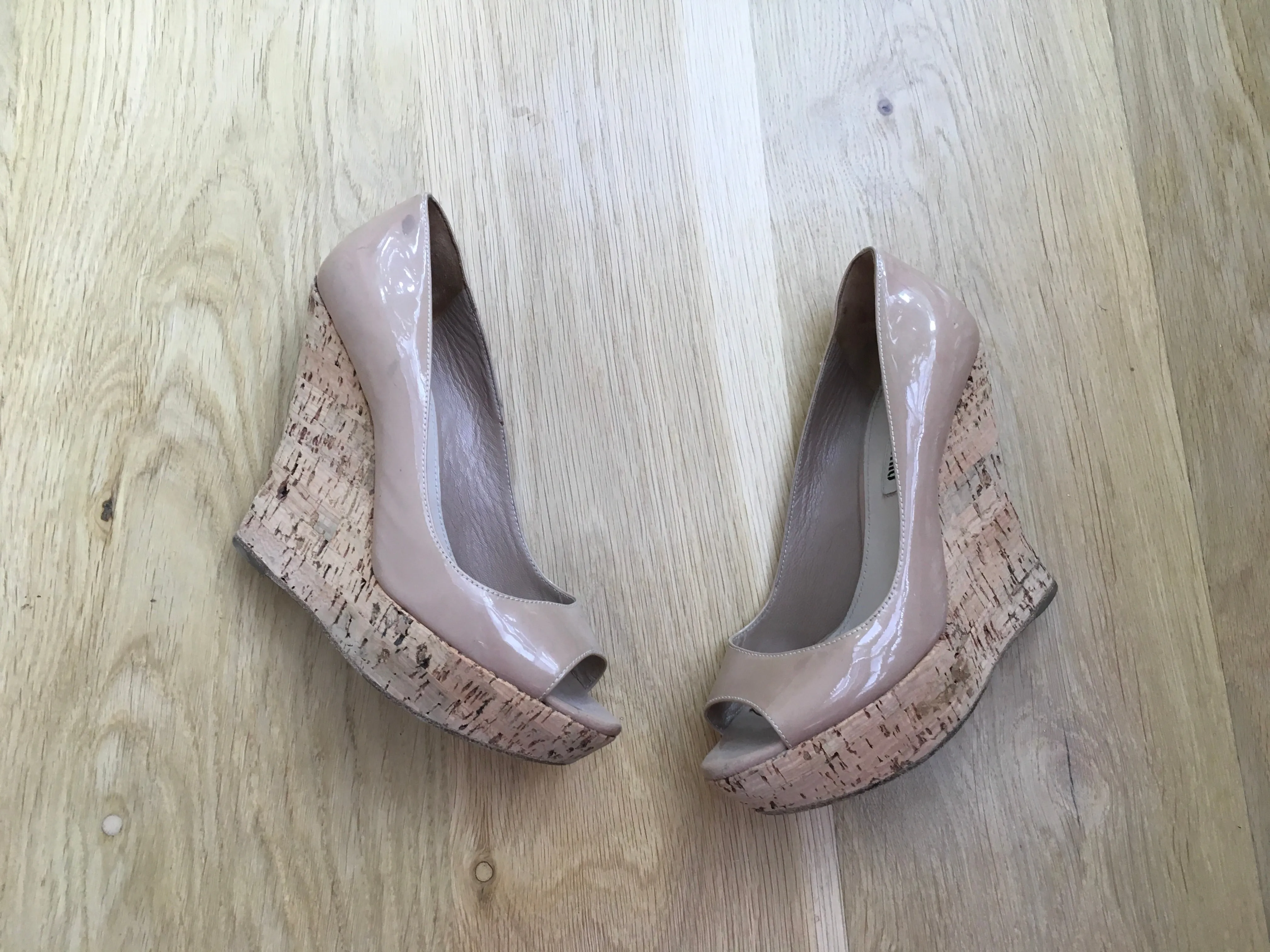 Miu Miu Platform Wedge Pumps Heels Shoes 36.5 UK 3.5 US 6.5 ladies