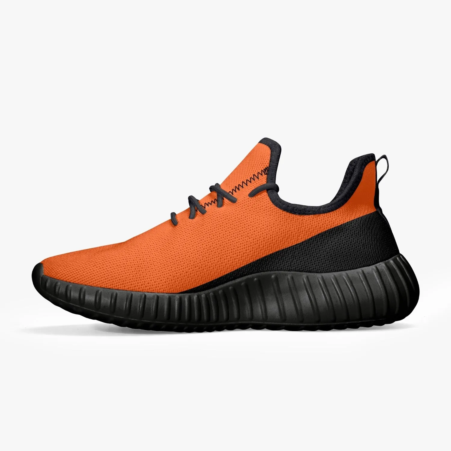 Officially Sexy Orange & Black Laser Mesh Knit Sneakers - With White or Black Sole