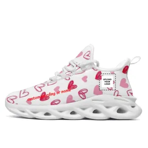 Personalized Love Design Sneakers, Custom Heart Shape Shoes, Graph Design Shoes,2016MS-23025004,Winter Sneakers,Outdoor Boots,Comfy Winter Boots