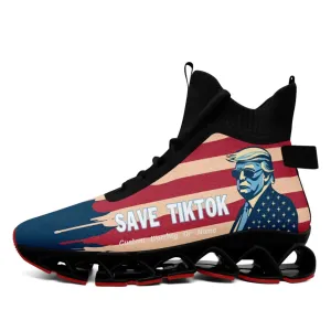 Personalized TikTok Inspired Casual Shoes, Custom Unisex Sneakers for Social Media Enthusiasts, Trump Shoes
