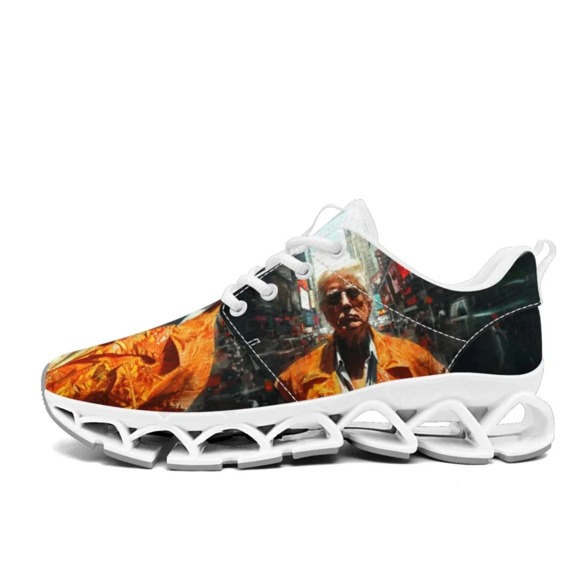 Personalized Trump Sneakers, Custom Mesh Walking Shoes, Breathable Pride Shoes