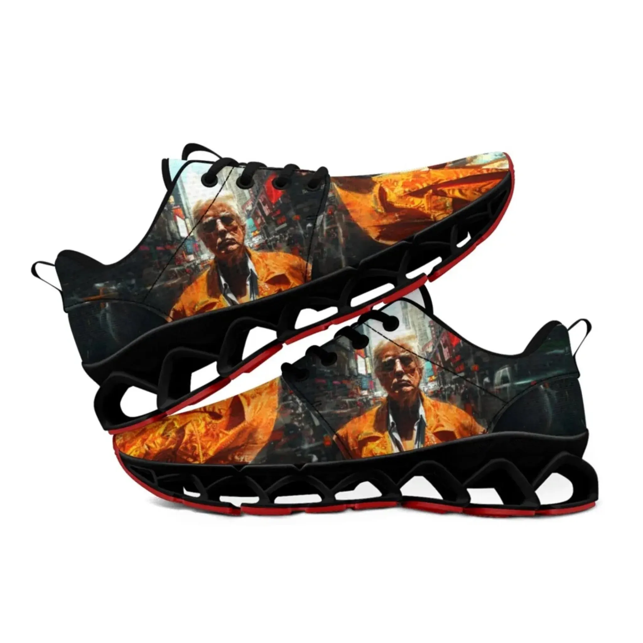 Personalized Trump Sneakers, Custom Mesh Walking Shoes, Breathable Pride Shoes