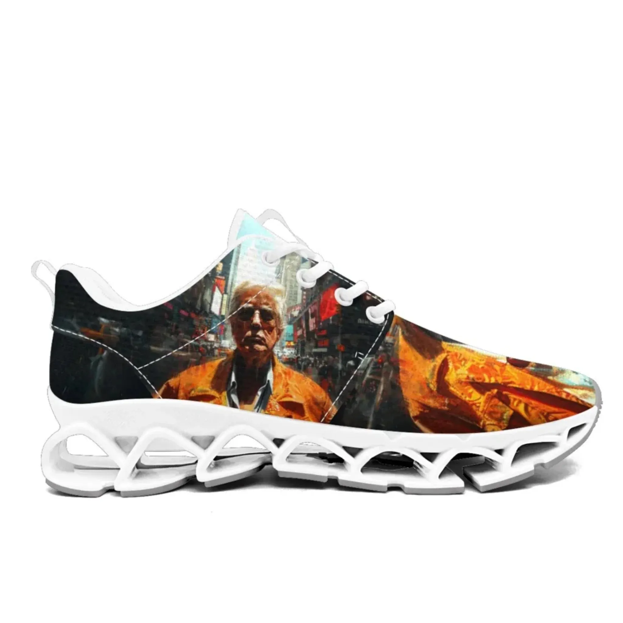 Personalized Trump Sneakers, Custom Mesh Walking Shoes, Breathable Pride Shoes