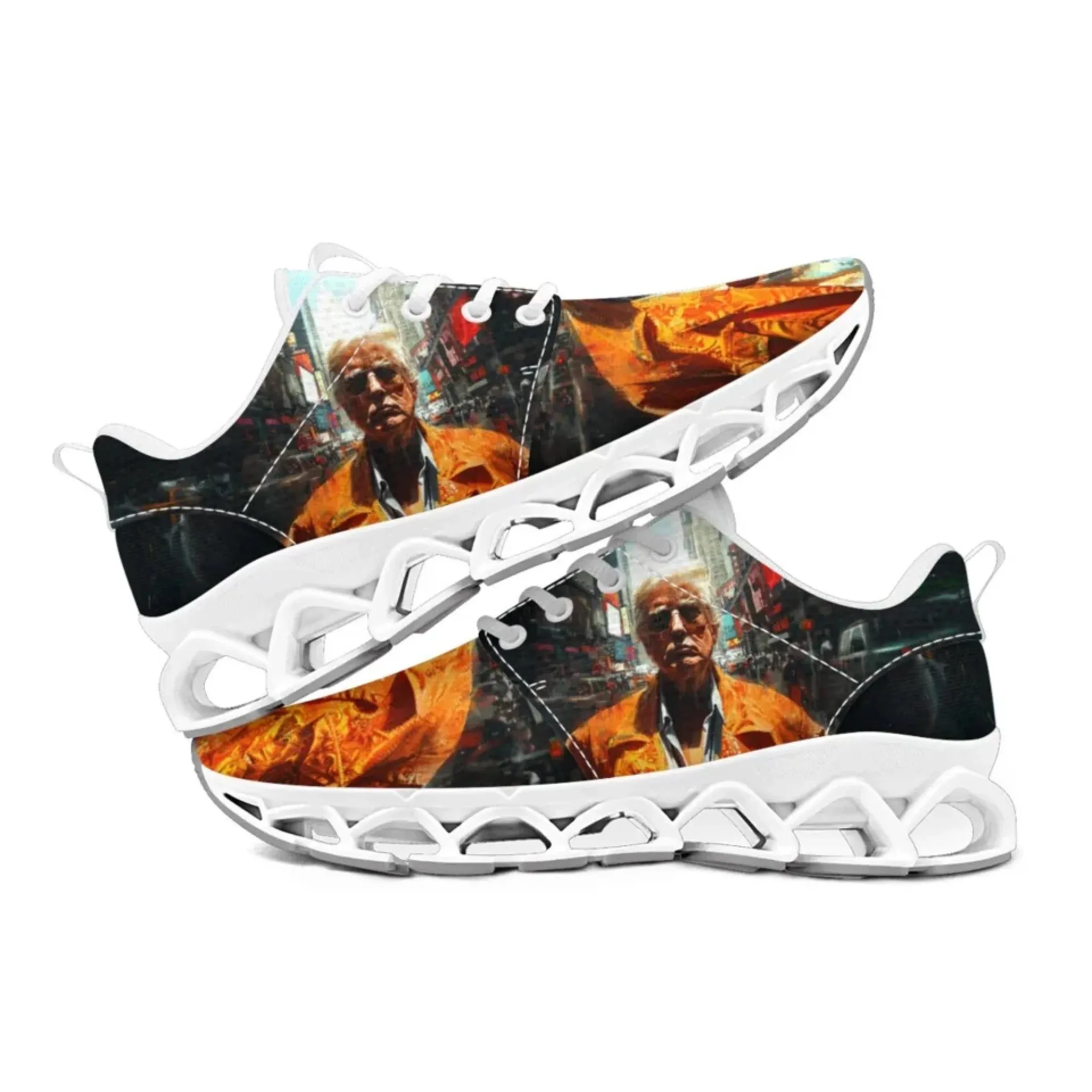 Personalized Trump Sneakers, Custom Mesh Walking Shoes, Breathable Pride Shoes