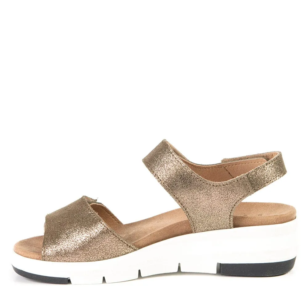 Portofino Women's Luciana Wedge Sandals- Forest
