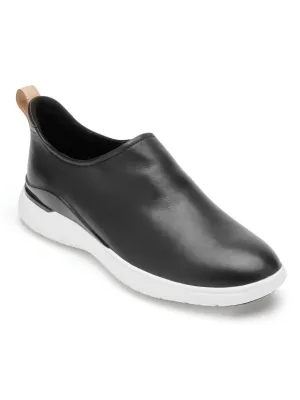 Rockport Women's Total Motion Sport High Slip-On Black Leather CI4465
