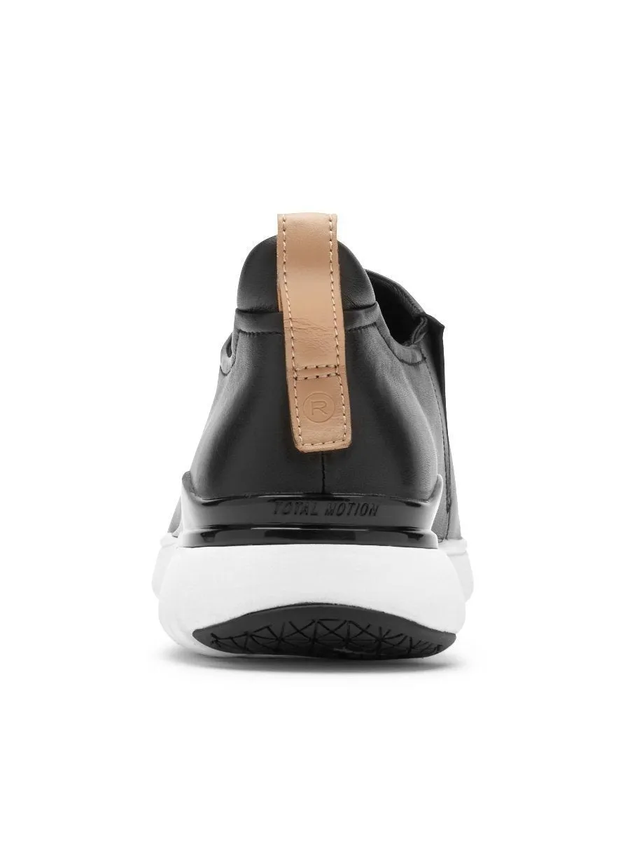 Rockport Women's Total Motion Sport High Slip-On Black Leather CI4465