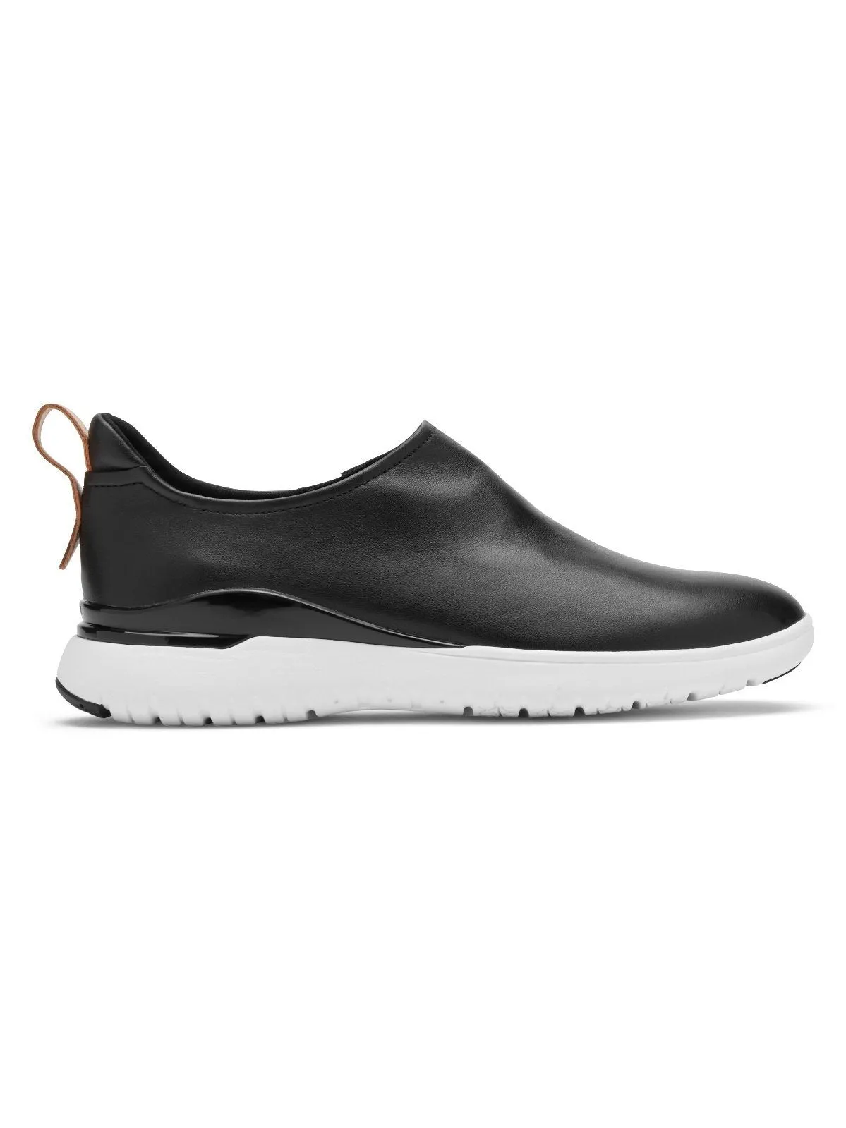 Rockport Women's Total Motion Sport High Slip-On Black Leather CI4465