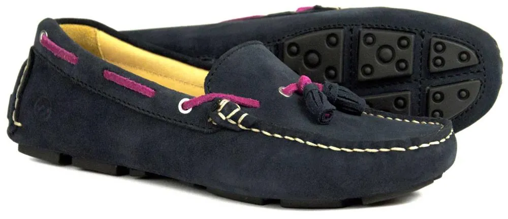 SALE Orca Bay Sicily Navy Suede Ladies Tassel Loafer