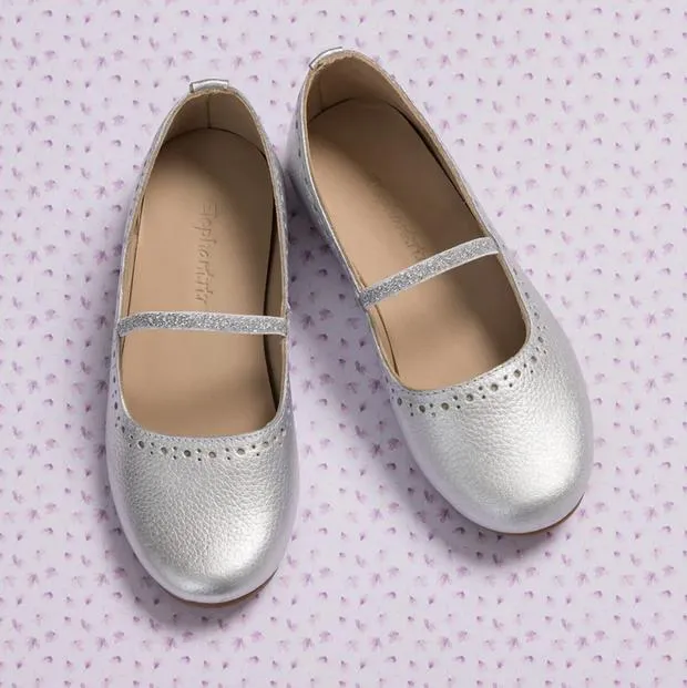 Sasha Ballerina Flat - Silver