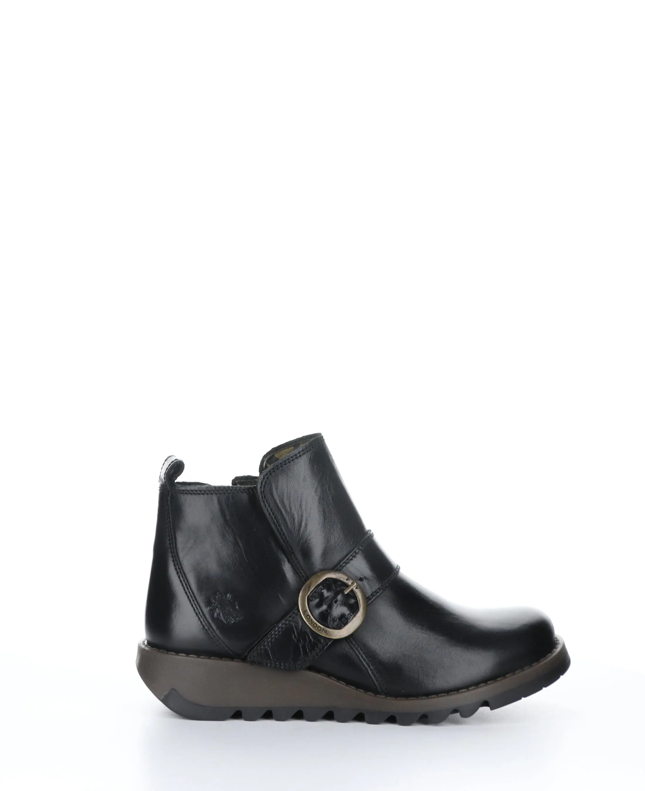 SIAS812FLY Black Zip Up Ankle Boots