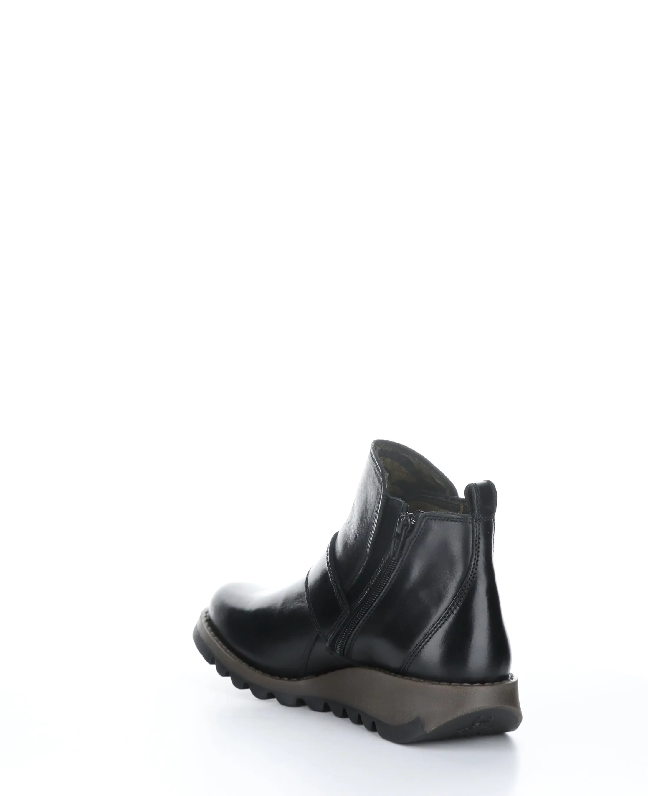 SIAS812FLY Black Zip Up Ankle Boots