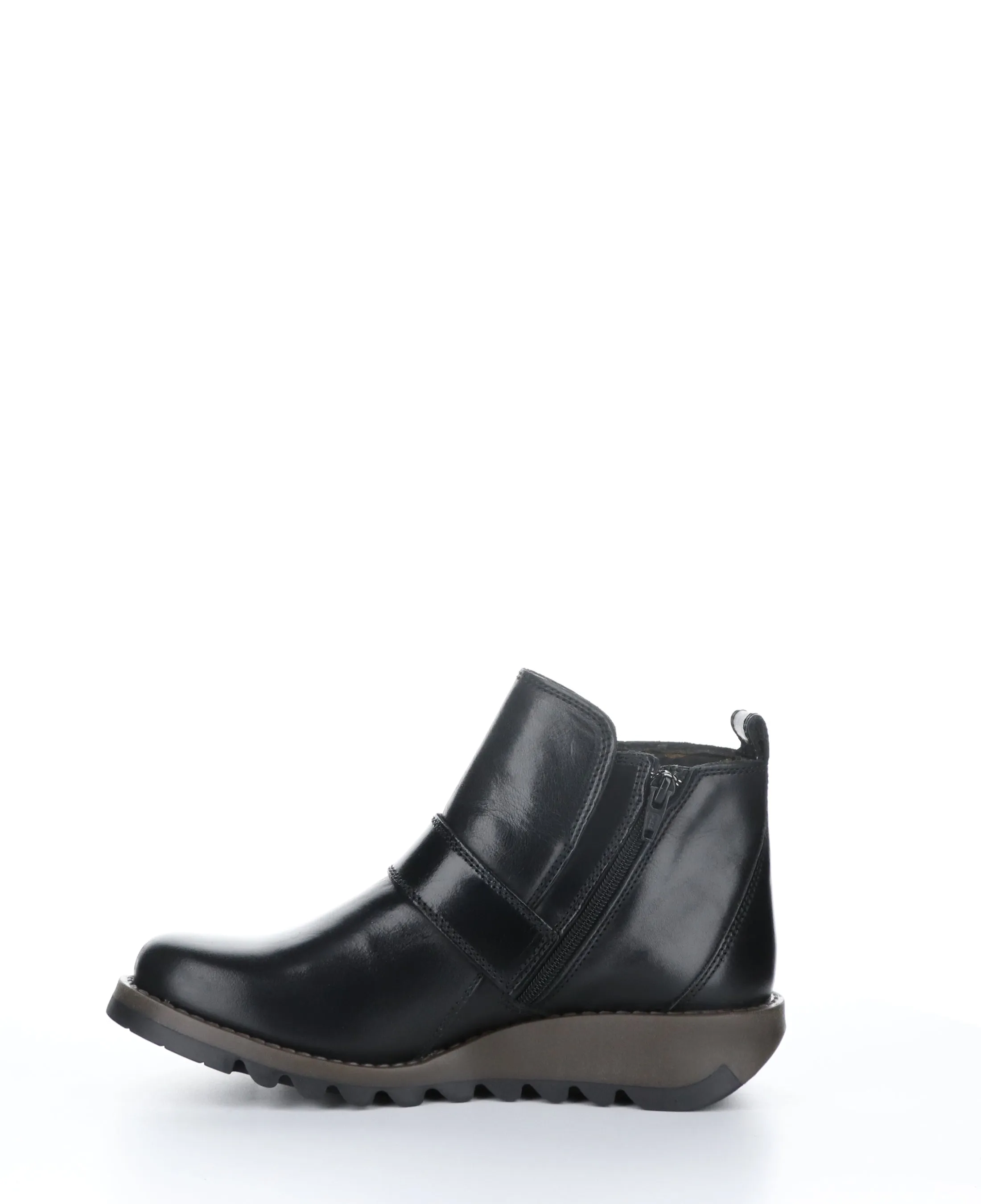 SIAS812FLY Black Zip Up Ankle Boots