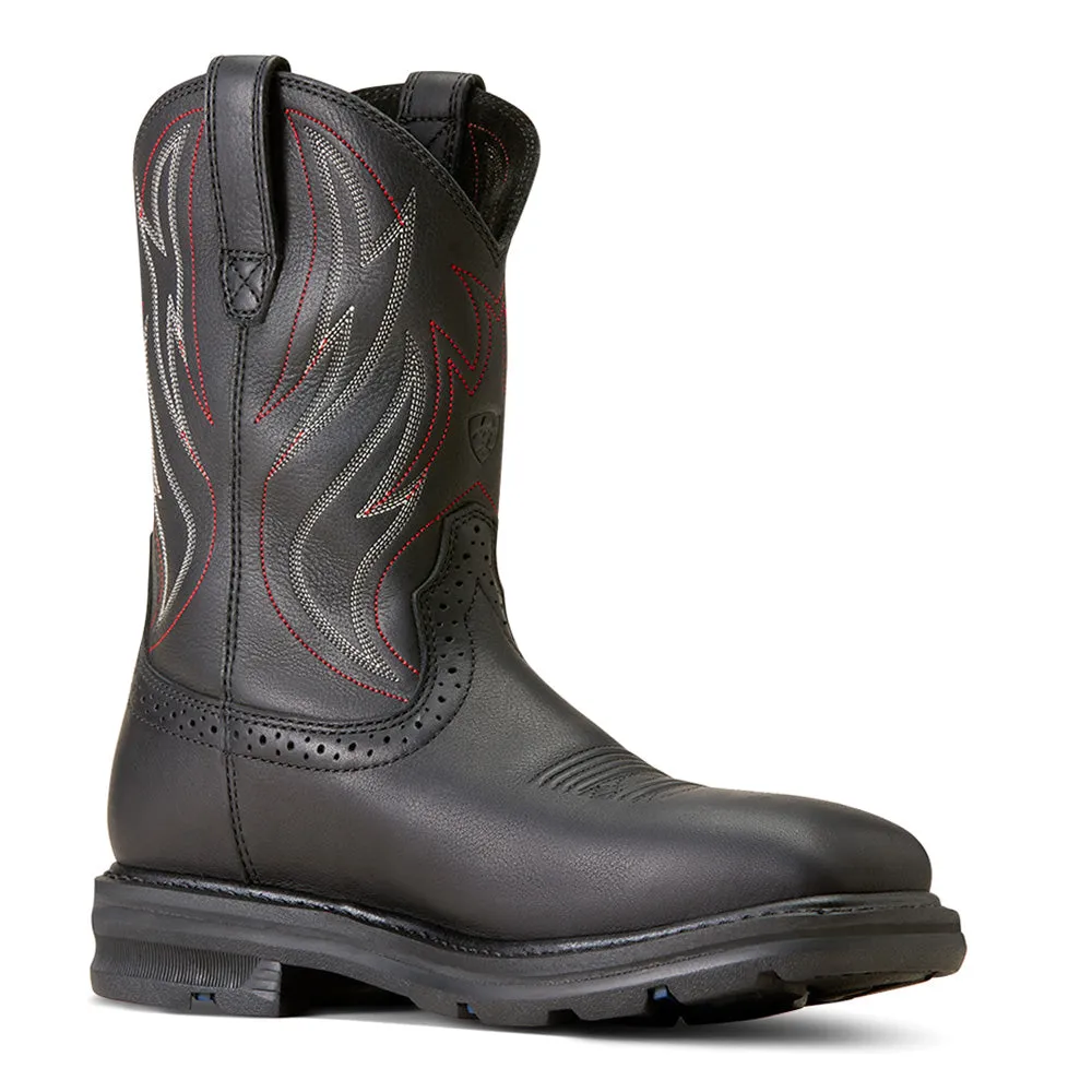 Sierra 10 Inch Shock Shield Wide Steel Toe Work Boots